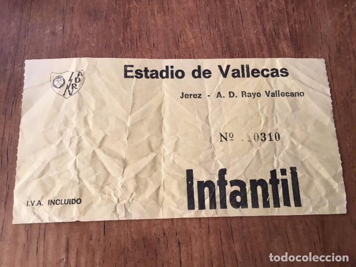 Coleccionismo deportivo: R2536 ENTRADA TICKET FUTBOL JEREZ XEREZ RAYO VALLECANO ESTADIO DE VALLECAS
