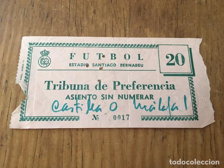 Coleccionismo deportivo: R2789 ENTRADA TICKET REAL MADRID CASTILLA MALAGA LIGA TEMPORADA