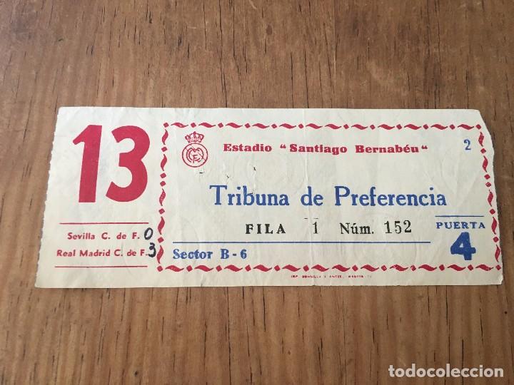 Coleccionismo deportivo: R2796 ENTRADA TICKET REAL MADRID SEVILLA LIGA TEMPORADA 1975 1976