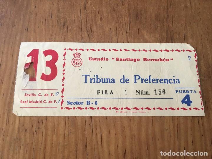 Coleccionismo deportivo: R2795 ENTRADA TICKET REAL MADRID SEVILLA LIGA TEMPORADA 1975 1976