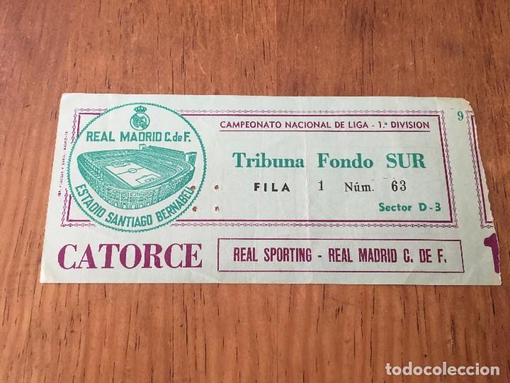 Coleccionismo deportivo: R2798 ENTRADA TICKET REAL MADRID SPORTING GIJON LIGA TEMPORADA 1979 1980