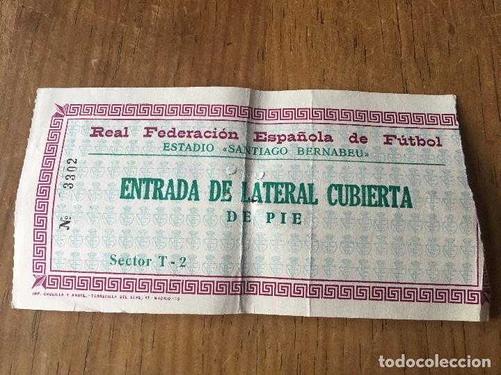 Collectionnisme sportif: R3246 ENTRADA TICKET FINAL COPA DEL REY 1976 ATLETICO MADRID 1-0 REAL ZARAGOZA