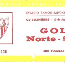 Coleccionismo deportivo: ESTADIO RAMON SANCHEZ-PIZJUA OS BELENENSES - SEVILLA F.C. 13 DE AGOSTO DE 1985