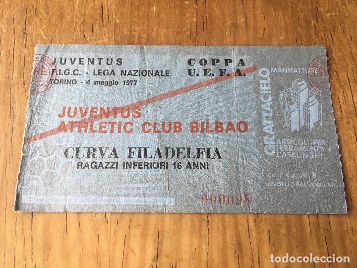 Entrada ticket final copa uefa 1977 juventus at - Vendido ...