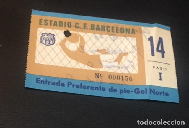 Coleccionismo deportivo: entrada del partido f.c. barcelona espa&ntilde;ol copa del generalisimo 12 junio de 1974