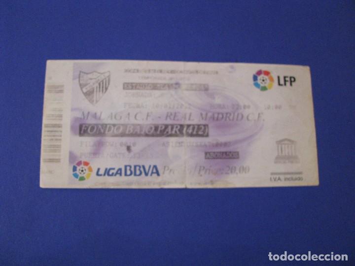 Collectionnisme sportif: ENTRADA F&Uacute;TBOL. MALAGA CF - REAL MADRID. 10/01/2012. LA ROSALEDA.