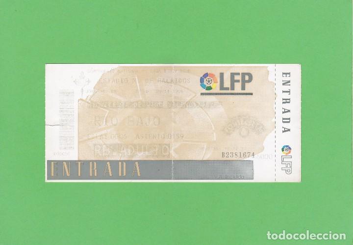 Coleccionismo deportivo: ENTRADA R.C. CELTA - VALENCIA C.F. BALAIDOS 29-11-1998. ADULTO