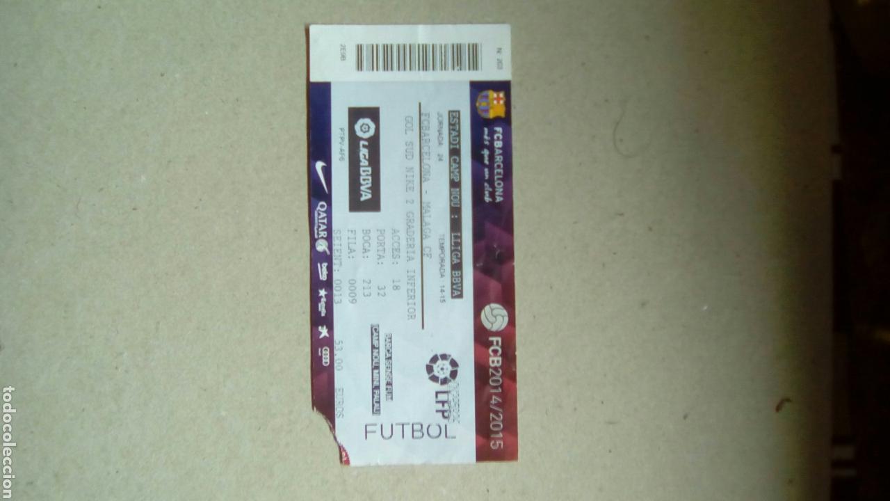 Coleccionismo deportivo: Entrada del FC Barcelona