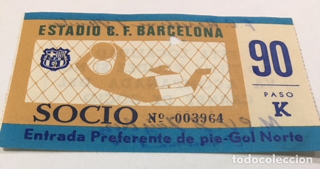 Coleccionismo deportivo: entrada del partido f.c. barcelona msv duisburg 15 octubre de 1974