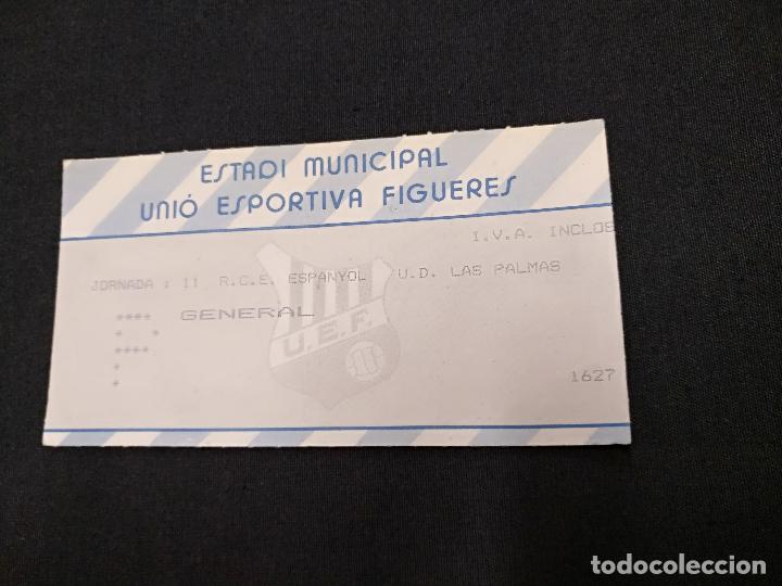 Sports collectibles: ESTADI UNIO ESPORTIVA FIGUERES - JORNADA 11 - R.C.E. ESPANYOL - LAS PALMAS