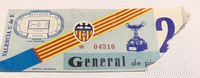 Coleccionismo deportivo: entrada copa del rey 9 enero 1985 valencia c.f. f.c. barcelona atletic b