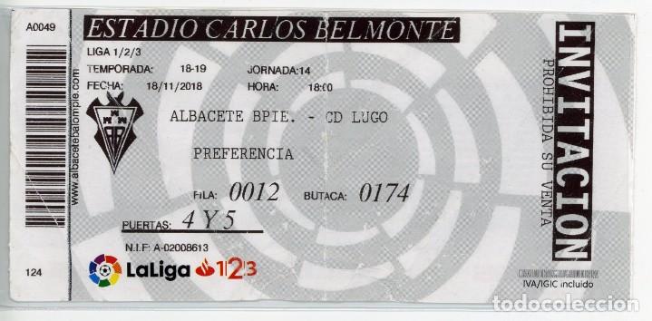entrada ticket españa albacete balompie c - Comprar de Antiguas en todocoleccion 143293450
