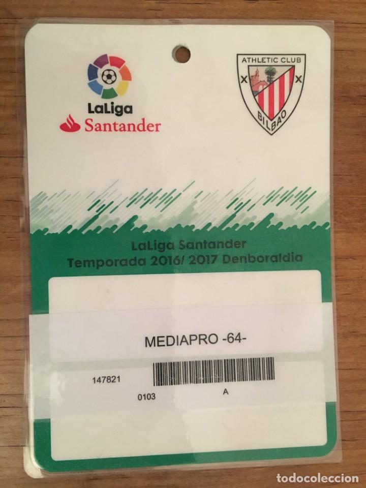 Collezionismo sportivo: R5410 ENTRADA TICKET ACREDITACION ANUAL LIGA TEMPORADA 2016 2017 ATHLETIC CLUB BILBAO