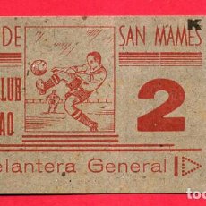 Coleccionismo deportivo: ENTRADA FUTBOL, TEMPORADA 1944 1945, SAN MAMES ATHLETICO BILBAO , ORIGINAL , EF2965