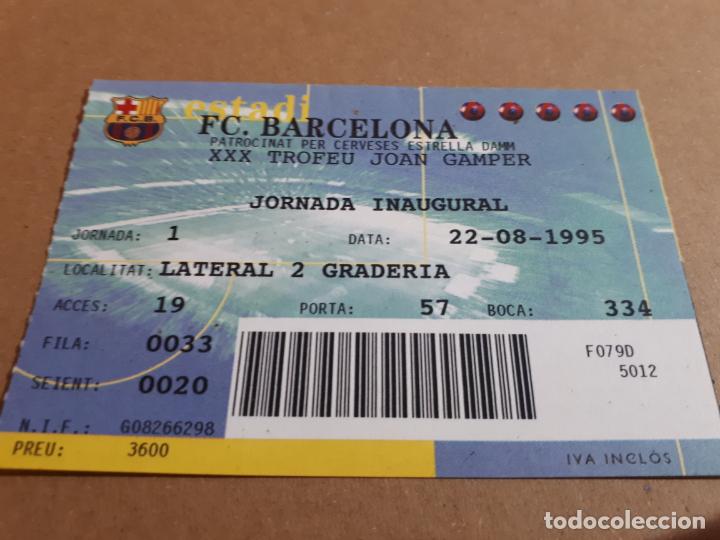 Coleccionismo deportivo: entrada trofeo joan gamper 22 agosto 1995 f.c. barcelona CSKA sofia