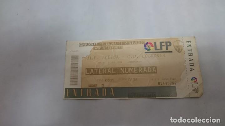 Collezionismo sportivo: ENTRADA. LFP. U.D. LLEIDA - C.D. LOGRONES