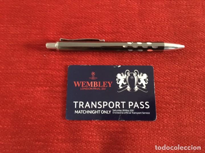 Coleccionismo deportivo: ENTRADA TICKET PASE TRANSPORTE FINAL UEFA CHAMPIONS BARCELONA MANCHESTER UNITED 2011