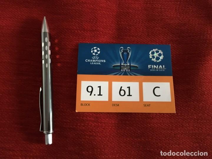 Collezionismo sportivo: ENTRADA TICKET FINAL UEFA CHAMPIONS LEAGUE BARCELONA JUVENTUS 2015 BERLIN