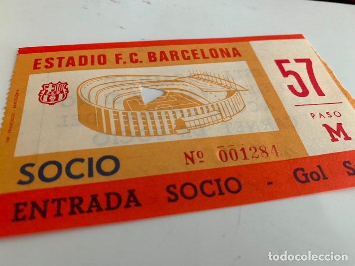 Colecionismo desportivo: entrada f.C. barcelona psv eindhoven 12 de abril de 1978 copa de la uefa