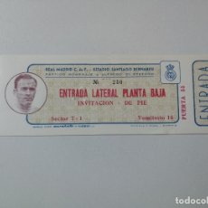 Coleccionismo deportivo: ANTIGUA ENTRADA REAL MADRID PARTIDO HOMENAJE ALFREDO DI STEFANO - 1967 - SANTIAGO BERNABEU - EN BUEN