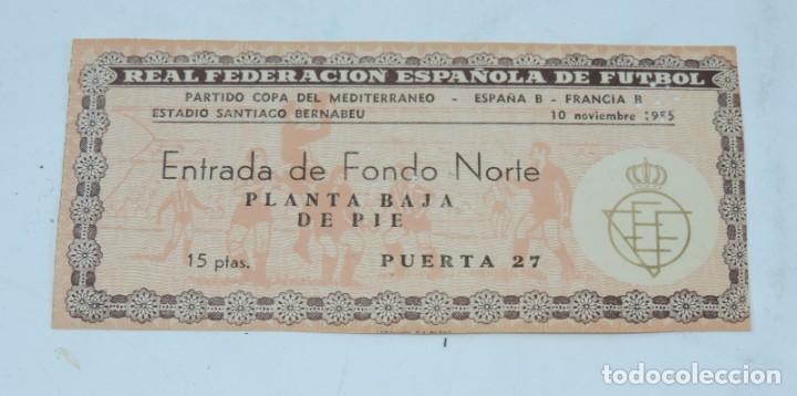 Sammelleidenschaft Sport: ENTARDA DE FUTBOL A&Ntilde;O 1955, REAL FEDERACION ESPA&Ntilde;OLA, 10 NOVIEMBRE ESPA&Ntilde;A B - FRANCIA, ESTADIO SANTI