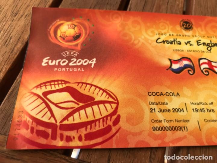 Entrada Uefa Euro 2004 Croatia Vs England 21 De Buy Old Football Tickets At Todocoleccion 194210438