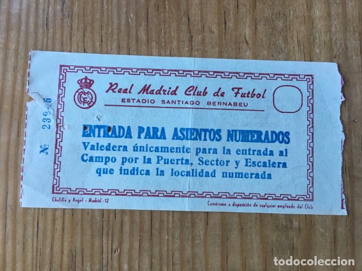 Sports collectibles: R8117 ENTRADA TICKET FUTBOL REAL MADRID RAPID VIENA WIEN HOMENAJE PUSKAS (26-5-1969)