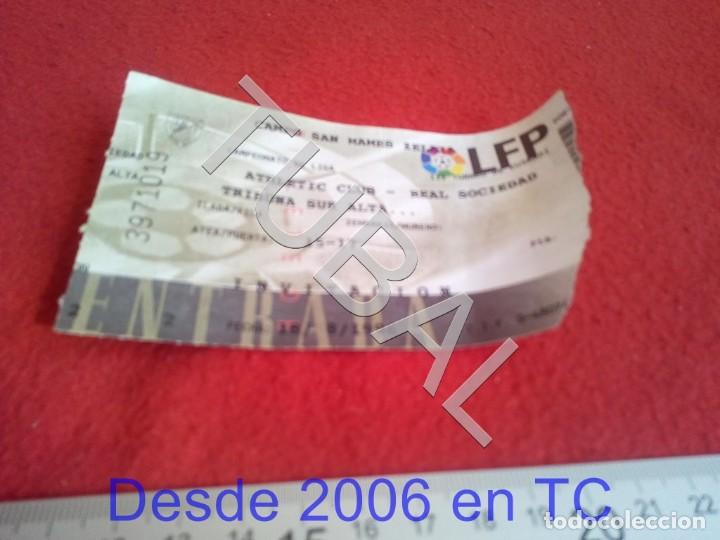 Coleccionismo deportivo: TUBAL ATHLETIC BILBAO ENTRADA LIGA 18 8 1996 REAL SOCIEDAD 6 1 B49