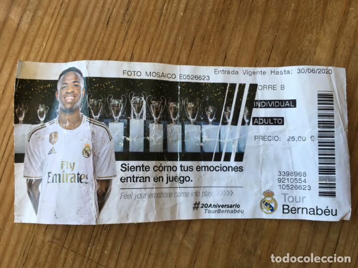 Collectionnisme sportif: R8143 ENTRADA TICKET FUTBOL TOUR MUSEO REAL MADRID VINICIUS 2020
