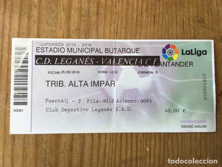 R8164 Entrada Ticket Futbol Leganes Valencia Li - Comprar Entradas De ...