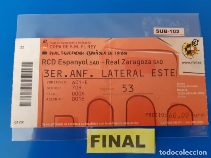 Coleccionismo deportivo: Final Copa 2.006