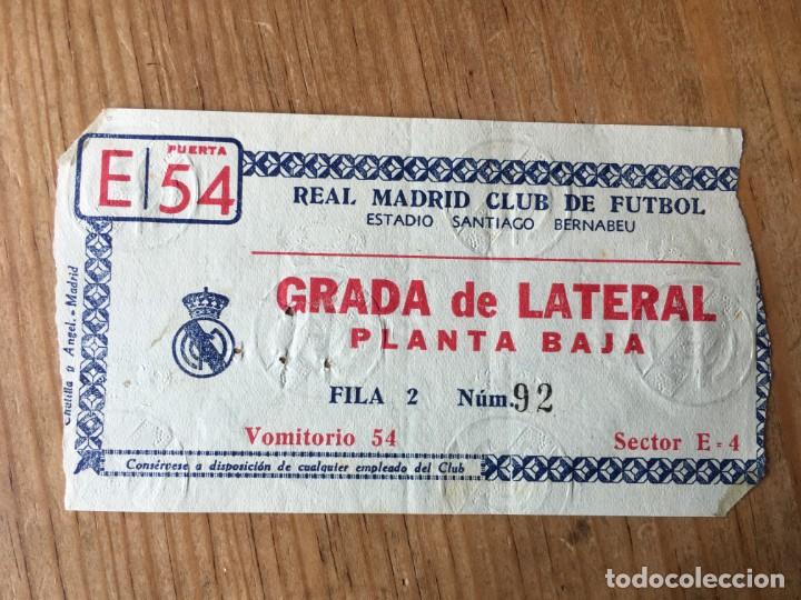 Coleccionismo deportivo: R9314 ENTRADA TICKET FUTBOL REAL MADRID 8-0 OSASUNA (5-10-1958) GOLEADA