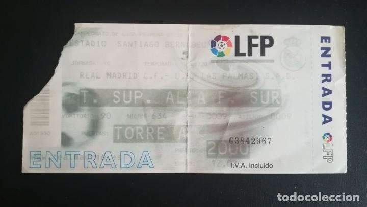 Collectionnisme sportif: ENTRADA FUTBOL REAL MADRID LAS PALMAS 2006 2007 TICKET FOOTBALL
