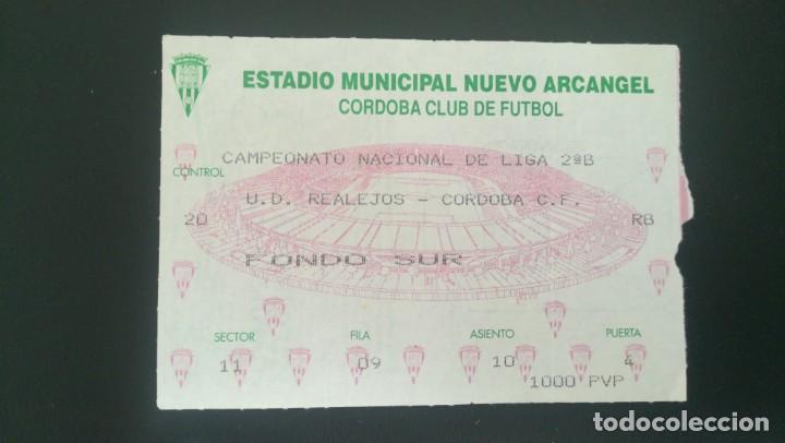 Collectionnisme sportif: ENTRADA FUTBOL C&Oacute;RDOBA REALEJOS 1993 1994 NUEVO ARC&Aacute;NGEL TICKET FOOTBALL