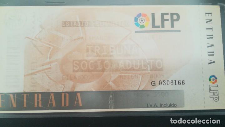 Collectionnisme sportif: ENTRADA FUTBOL SALAMANCA REAL MADRID COPA DEL REY 1996 1997 EL HELM&Aacute;NTICO TICKET FOOTBALL