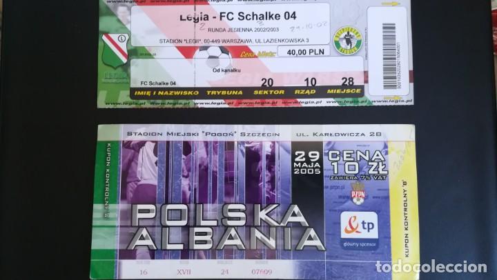 Collectionnisme sportif: LOTE 10 ENTRADA FUTBOL POLONIA TICKET POLSKA FOOTBALL