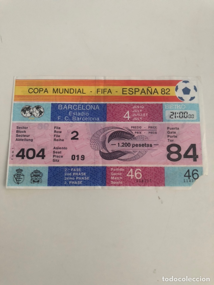 entrada mundial españa 82 rusia v polonia camp - Comprar ...