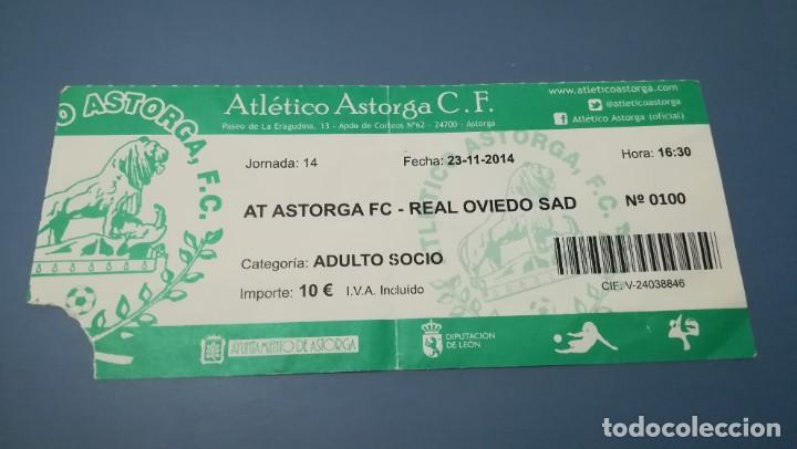 Sports collectibles: ENTRADA FUTBOL ASTORGA OVIEDO 2014 2015 TICKET FOOTBALL