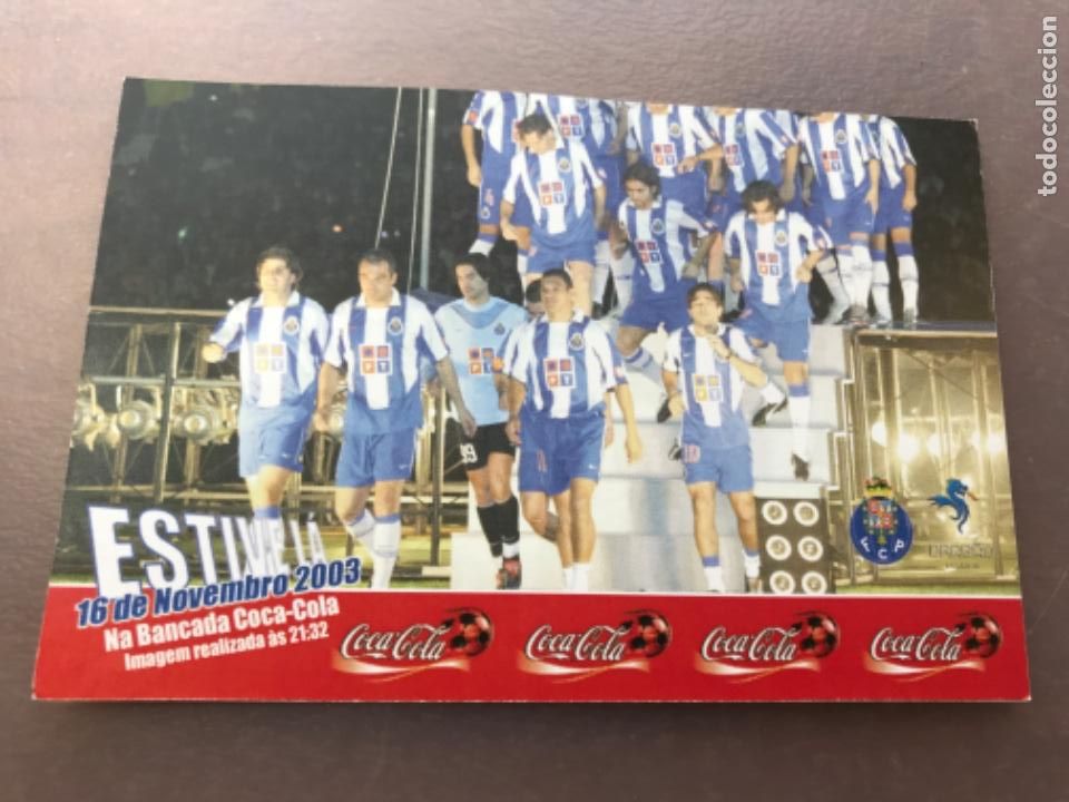 Sammelleidenschaft Sport: Debut Messi. Postal Coca-Cola Conmemorativa Inauguraci&oacute;n Estadio do Dragāo. Porto. Estive l&aacute;.