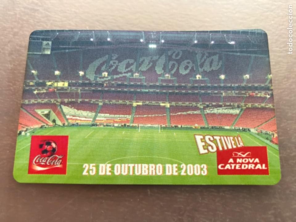 Sammelleidenschaft Sport: Cart&acirc;o Inauguraci&oacute;n Estadio da Luz do Benfica. A nova catedral. Estive l&aacute;. Bancada Coca-Cola