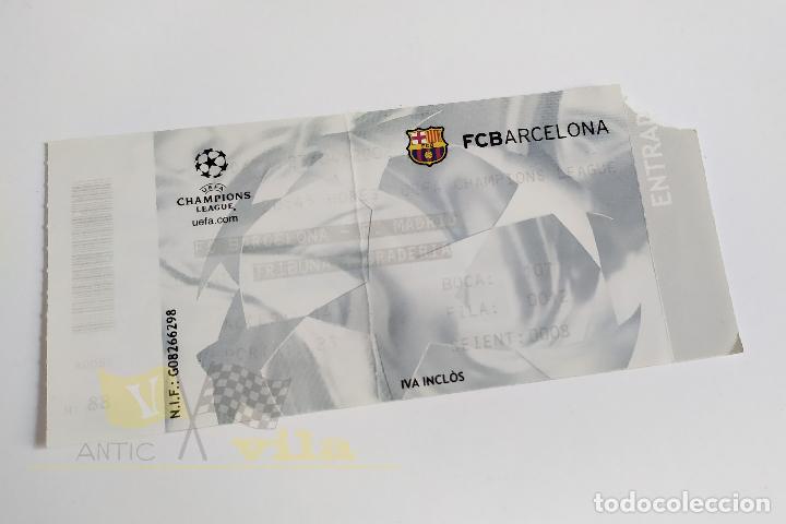 Coleccionismo deportivo: Entrada FCBarcelona - R. Madrid - Champions League - 2002