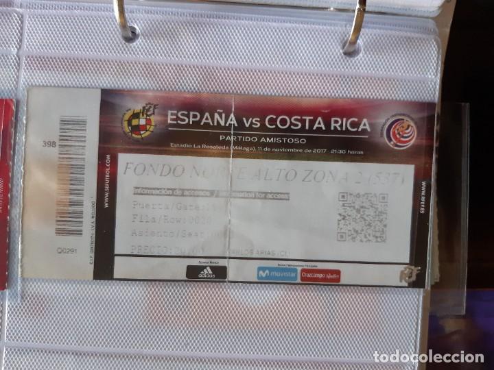 Coleccionismo deportivo: ENTRADA ENTRADAS FUTBOL FOOTBALL TICKET ESPA&Ntilde;A COSTA RICA LA ROSALEDA MALAGA 2017 TICOS
