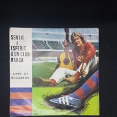 Coleccionismo deportivo: JAUME DE RECASENS DISC BARÇA ANY 1975