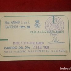 Coleccionismo deportivo: REAL MADRID C.F. TEMPORADA 1959 - 60