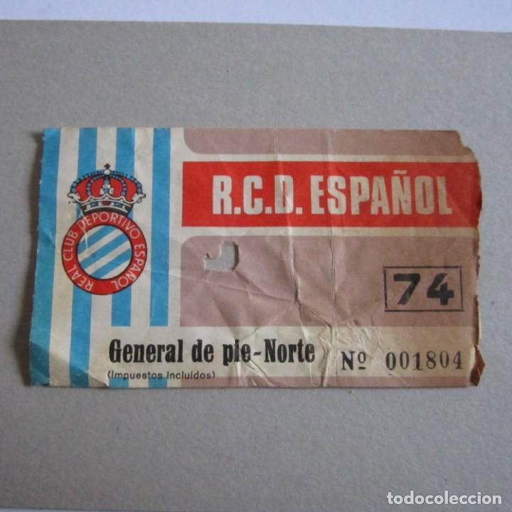 Sports collectibles: Antigua entrada del R.C.D Espa&ntilde;ol de Barcelona d&eacute;cada de los 80s