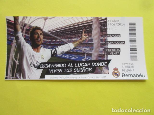 Coleccionismo deportivo: ENTRADA - TOUR BERNABEU SERGIO RAMOS - INVITACION 2014