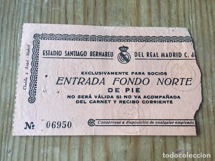 Coleccionismo deportivo: R12922 ENTRADA TICKET FUTBOL REAL MADRID JEUNESSE D'ESCH COPA EUROPA 1959 1960