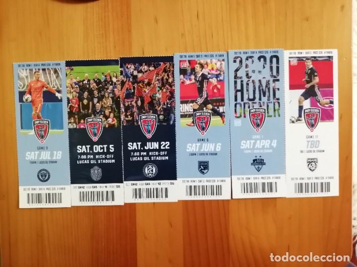 Sammelleidenschaft Sport: TICKETS - LOTE DE 6 ENTRADAS DE FUTBOL DEL EQUIPO DE ESTADOS UNIDOS: INDY ELEVEN.