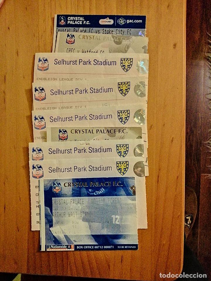 Sammelleidenschaft Sport: LOTE DE 9 TICKETS, ENTRADAS DE FUTBOL DEL EQUIPO INGL&Eacute;S: CRYSTAL PALACE F.C.