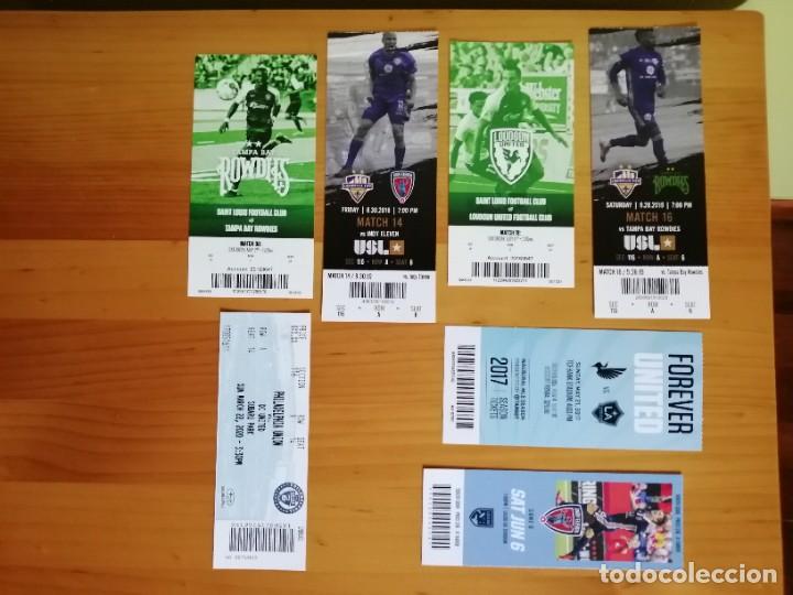 Coleccionismo deportivo: TICKETS - ENTRADAS DE FUTBOL EN ESTADOS UNIDOS.